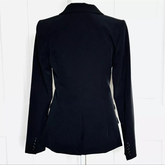 NWT Italy Milly single button blazer black size 0 Pockets $450 made in U… - Picture 5 of 15